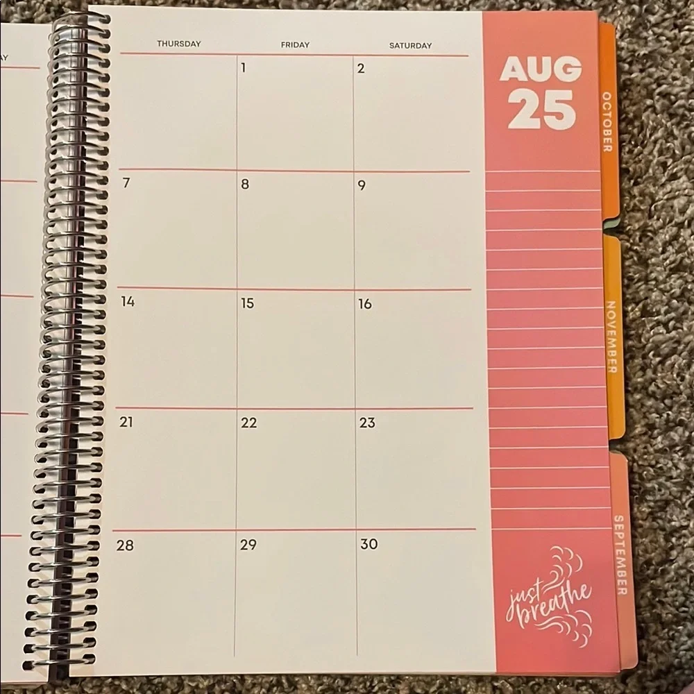 Rainbow Teacher Lesson Planning Calendar